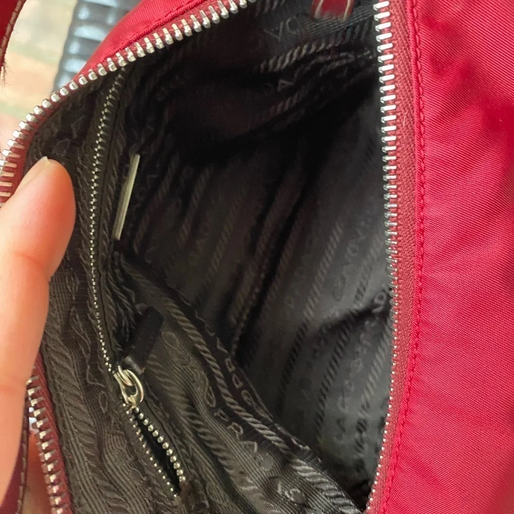 Prada Tessuto Nylon Mini Hobo Handbag
